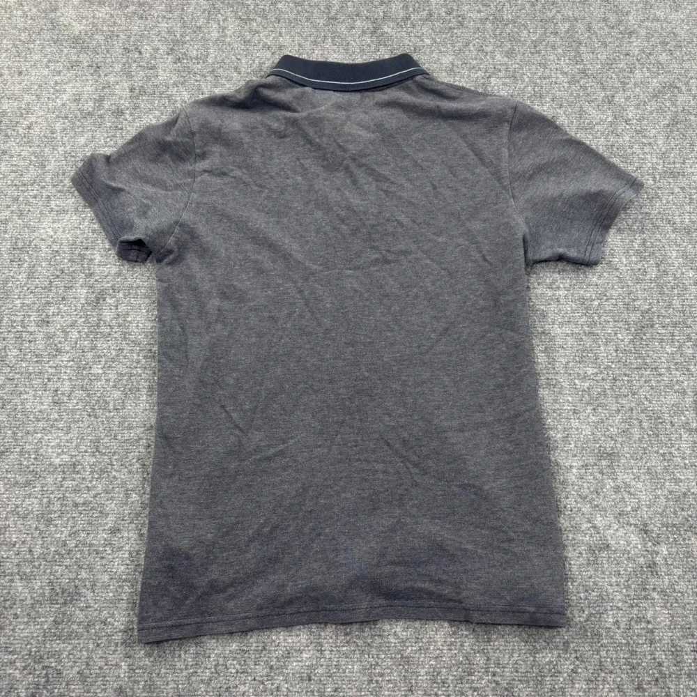 HUGO BOSS Polo Shirt Size Small Gray Short Sleeve Cotton Pique Men's